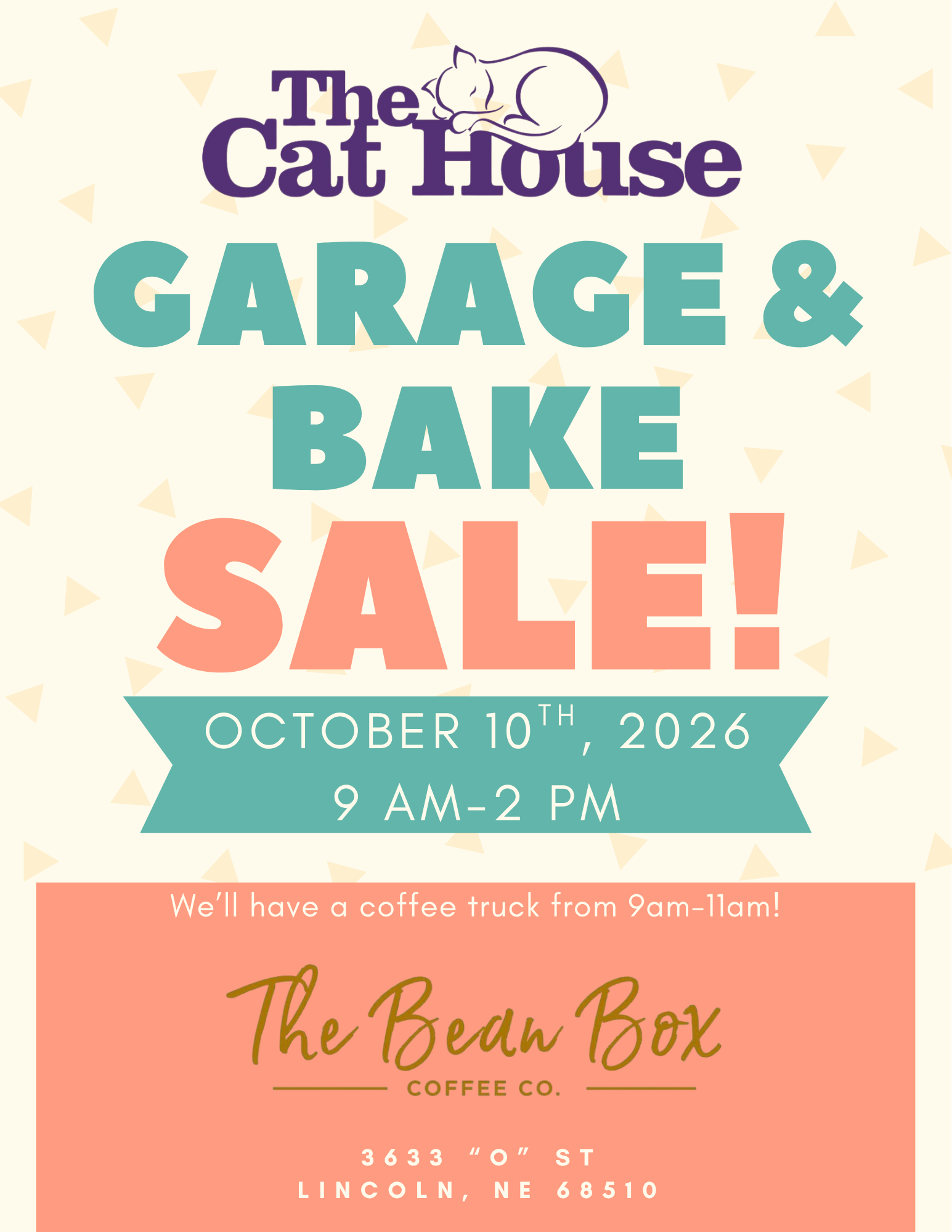 TCH Garage & Bake Sale 10/10/26